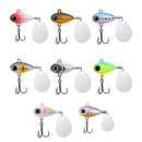 Spinner Bait Sinking Metal Jig VIB Chatterbait Rotating Tail Vatalion Lure Sea Fishing Tackle Bass Carp Spoon Wobblers Buzzbait