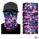 Camouflage Cycling Face Mask Scarf Neck Gaiter Men Seamless Bandana Women Headband Balaclava Tube Face Shield