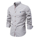 New Spring Summer Men's Cotton Linen Shirt Solid Color Long Sleeve Japanese Style Casual Business Fashion Breathable Daily Tops