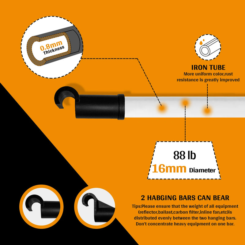 C-JP 80x80x180cm Plant Growth Tent with Observation Window, Raised Floor Stand, and Tool Kit