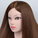 New Female Mannequin Training Doll Head With 70% Real Hair For Hairsyles Hairdressing Cosmetology Dolls Head With Stand Tripod
