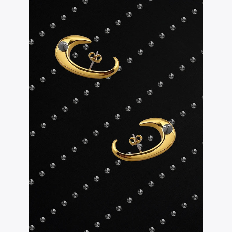 ENFASHION Piercing Cone Earrings For Women Christmas Gift Kolczyki Gold Color Stud Earings Fashion Jewelry Wholesale E221403
