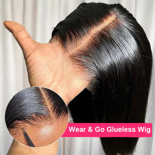 Straight Short Bob Human Hair Wigs 13x6 Hd Lace Front Wigs 10 12 16 Inch Glueless 13x4 Lace Frontal Black Wig