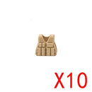 WW2 Military Building Blocks Mini Bricks Solider Figures Gifts Weapon Equipment Accessories USA Greman Vests Armor Toys For Kids