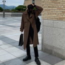 Trench coat Man winter coat Trench Korean Men's Fashion Overcoat Male Long Windbreaker Streetwear Men Coat Outer Wear Clothing