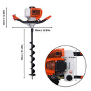 52cc Post Hole Digger Auger Petrol 2-stroke + 3 Drill Bits Fence Earth Borer (The Digger and Drill Bit can be purchased Separate