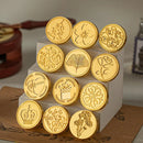 Irregular Lacquer Seal Head Retro Stamp Diy Scrapbooking Crafts Invitation Letter Decor Wax Seal Christmas Valentine's Day Theme