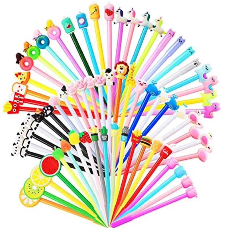 36 Pcs Cactus Gel Pens Set Cute Gifts 0.5mm Black Ink Creative Gel Ink Pen Office School Supplies Prize Student Easter Gift