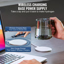 VEVOR Hydrogen Water Cup 400 ml Hydrogen Generator, SPE Technology Portable Hydrogen Water Ionizer Machine with Wireless Chargin