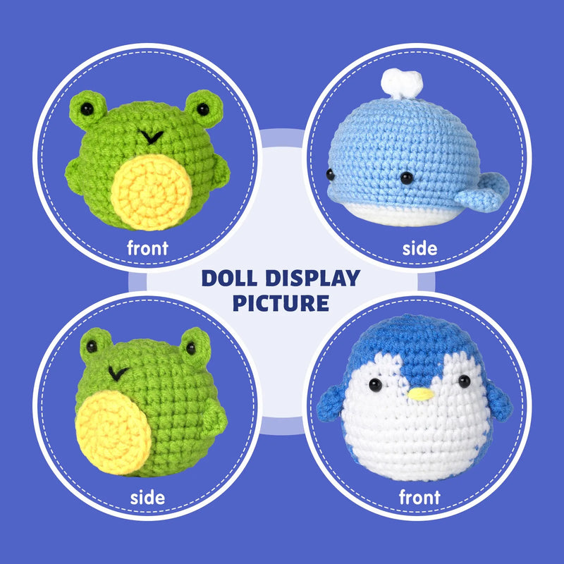 2023 DIY Beginner Pendant Dolls Drop Shipping Handmade DIY Crochet Knitting Kit Wool Yarn Thread Crochet Material Kit For Women