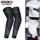 1Pair Sports Cooling Cycling Arm Sleeves Anti-UV Protection Elastic Arm Cover for Driving Running Basketball Football Golf
