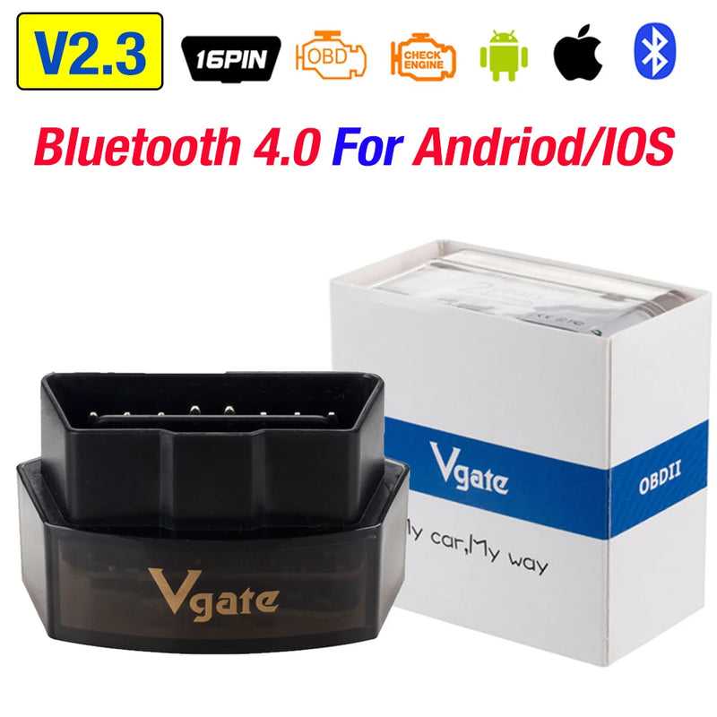 Vgate iCar pro bluetooth 3.0/4.0/WiFi Android/PC/IOS supports Auto Wake Up Mode Elm327 V2.1 OBDII Code Reader Diagnostic tool