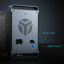 【Free Local Warehouse】Yottamaster 5-Slot RAID External Hard Drive Enclosure 2.5" 3.5" SATA HDD/SSD Enclosure with RGB Silent Fan