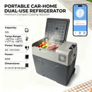 Podofo 35L 45L 55L Portable Car Refrigerator Compressor Cooler  Ice Box 12V 24V DC 110 240V For Camping Home Kitchen Garages