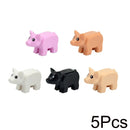 City Animal Building Blocks Duck Swan Pig Cat Figures Bird Dog Zoo Farm Accessories Small Particles Bricks Set Kid Toys Gifts