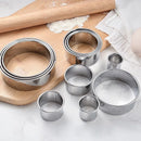 5 Stück runde Keksform Edelstahl Knödelhaut-Schneideform DIY Kuchengebäck Backschneider Werkzeuge Küchenhelfer