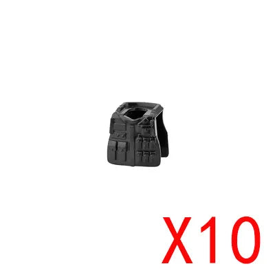 WW2 Military Building Blocks Mini Bricks Solider Figures Gifts Weapon Equipment Accessories USA Greman Vests Armor Toys For Kids