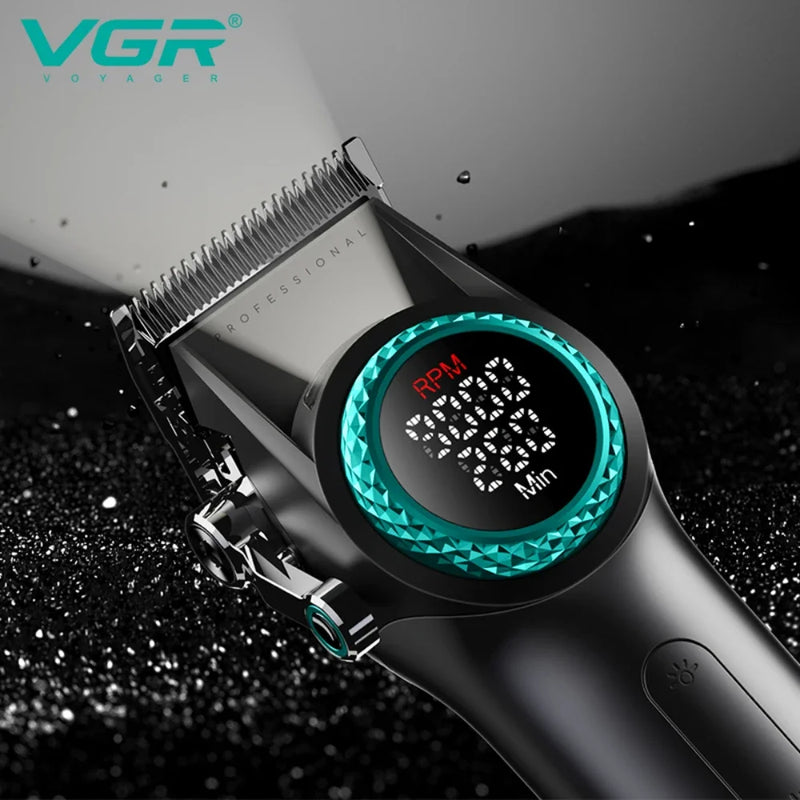 VGR Hair Clipper Professional Hair Trimmer Electric Hair Cutting Machine Cordless Haircut Machine 9000 RPM Clipper for Men V-001