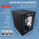 YOOPAI 3D Printer Enclosure with LED Light Thermo-Hygrometer Ventilation Kit Premium Fireproof Dustproof Constant Temperature