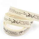 5 Yards/lot 15mm Cotton Ribbon Handmade Design Printed Gift Wrap With For Wedding Christmas Decoration DIY Apparel Sewing Fabric