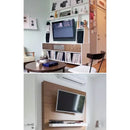 Universal Wall Mount Stand for 14-26inch LCD LED Screen Height Adjustable Monitor Retractable Wall for VESA Tv-C12