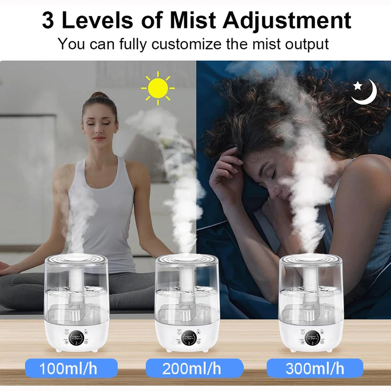 Air Humidifier Aromatherapy Essential Oils Diffuser 3/4L Smart Remote Control Air Purifier for Bedroom 2 Water Mist Humidifier