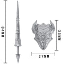 MOC Medieval Accessories Building Blocks Military Soldiers Shoulders Armor Blaster Helmets Weapons War Bricks Children Toys B038