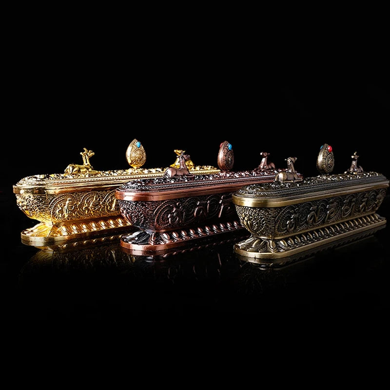 Tibet Incense Burner Antique Handmade Incense Stick Holder Zen Teahouse Home Office Decoration Crafts Ornaments