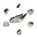 Left Side Car Headlight Driver Side Halogen Headlamp Assembly for 2010-2011 Toyota Prius 8117047211, LH Car Accessories