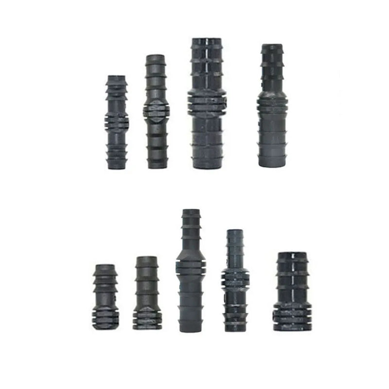 5pcs 16/20/25mm PE Pipe Barb Connector Straight Tee Elbow Plug Garden Water Hose Reducing Splitter Joint Drip Irrigation System