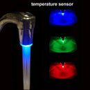 ZhangJi LED Leuchthahn-Düse RGB Farblicht Blinkend Temperatur Perlator Wassersparendes Küchen-Badezimmer-Zubehör