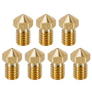 2pcs All Metal V6 Nozzle 3D Printer Parts M6 Thread Brass Hard Steel Titanium PTFE Plated Nozzles E3D V5 For 1.75mm Filament