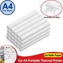 A4 Thermal Paper Thermal Printing Paper 210*30mm for A4 Wireless Bluetooth A40 Portable Printer Paper Rolls