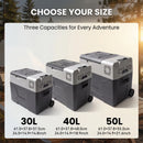 Podofo 35L 45L 55L Portable Car Refrigerator Compressor Cooler  Ice Box 12V 24V DC 110 240V For Camping Home Kitchen Garages