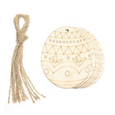 10pcs Wooden Easter Pendants Rabbit Egg Hanging Ornament For Happy Easter Party Home Decoration Kids DIY Painting Gifts Supplies