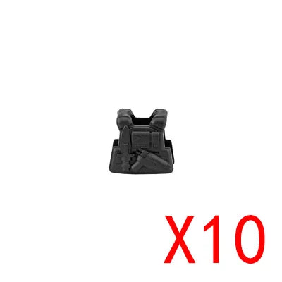 WW2 Military Building Blocks Mini Bricks Solider Figures Gifts Weapon Equipment Accessories USA Greman Vests Armor Toys For Kids