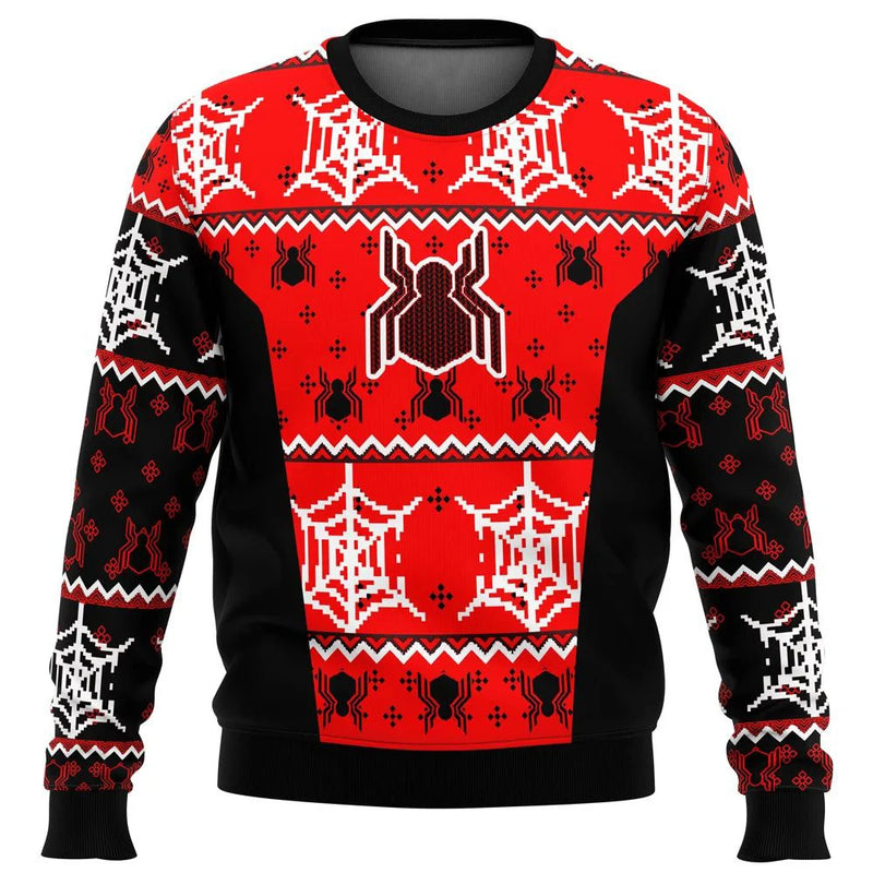 2024 Autumn/Winter New Fashion Street Sports Tops Christmas Sweater Deadpool Jolly Red Guy Hot Sale O-Neck Pullover Santa Claus