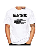 Dad To Be Baby Loading Couple T-Shirt Summer Funny Maternity Matching T Shirts Pregnancy Announcement Shirts Clothes Outfits