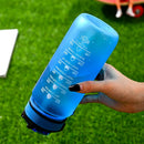 Bounce Farbverlauf Wasserbecher Student Mode Wasserflasche 700ML Einfache Fitness Outdoor Sport Trinkflasche mit Strohhalm