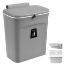 7/9L Hanging Trash Can Kitchen Trash Bin Garbage Bin Wall Mounted Bathroom Trash Can with lid Recycling Garbage Basket