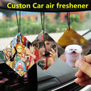 new Car fragrance Custom photo pendant Car perfume DIY company LOGO Personal photo lovers Personalized creative car decoration