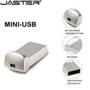 JASTER Mini Metal USB 2.0 Flash Drives Silver Business Gifts Memory Stick Pen Drive Waterproof Storage Devices 32GB 64GB U disk