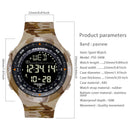 Compass watch multifunctional men military watch multifunctional digital sports wristwatch fixed point return pedometer calories