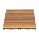 The Terrace Weave | 36-Piece Interlocking WPC Patio Deck Tile System
