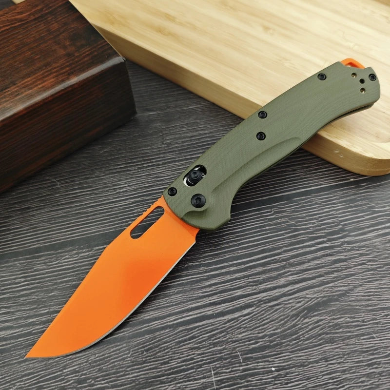 BM 15535 Folding Knife G10 Handle Outdoor Barbecue Cutting Ambidextrous Easy To Carry Multi-purpose Camping Tools Men's Gift