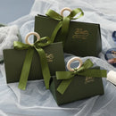 Spot European Triangle Gift Box With Hand Ceremony Wedding Candy Box Party Creative Card Simple Portable