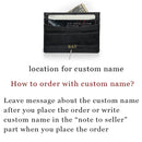 Custom Name Monogram Luxury Genuine Leather Men Wallet Card Holder Crocodile Pattern Gift for Girlfriend Boyfriend Friend Her