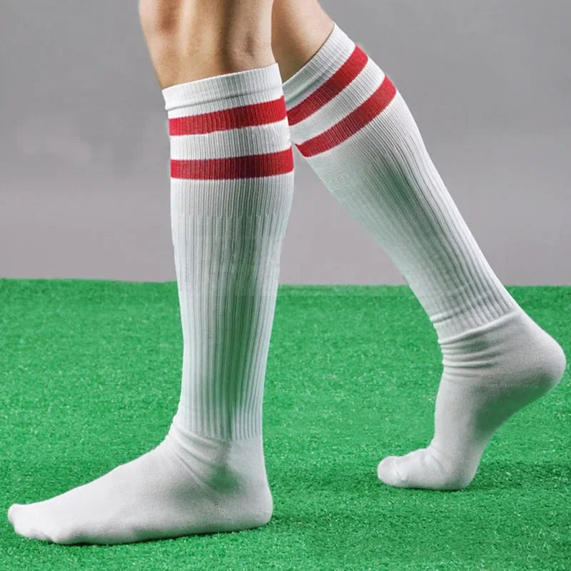 Long Socks Men Women Kids Casual striped long tube Socks Professional Footballs lacrosse Knee High Socks Terylene + spandex