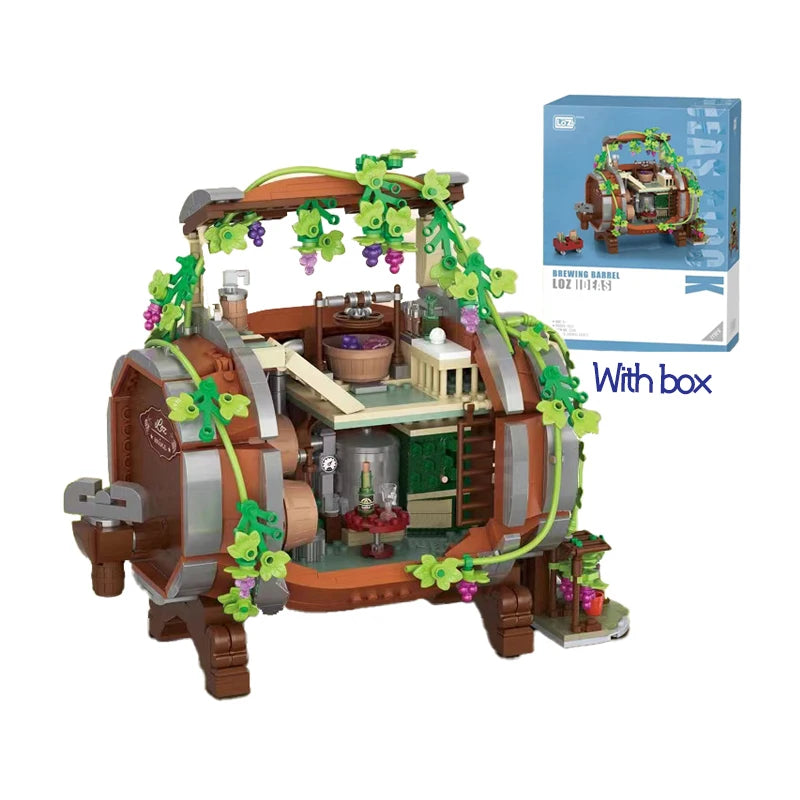 New 2023 LOZ Mini Twelve Constellations Sandglass Toys Building Block DIY Creative Turntable Decor Bricks Holiday Kids Toys Gift