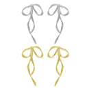 Dainty Bow Shaped Ear Studs Beautiful Bowknots Ear Accessories for Women Girls F0S4